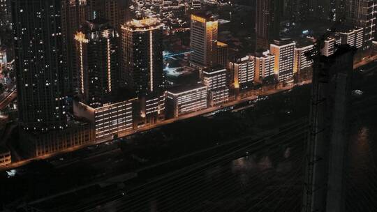 电影感重庆城市夜景视频素材模板下载