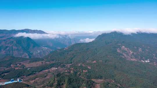 昭通大山云海航拍延时4k