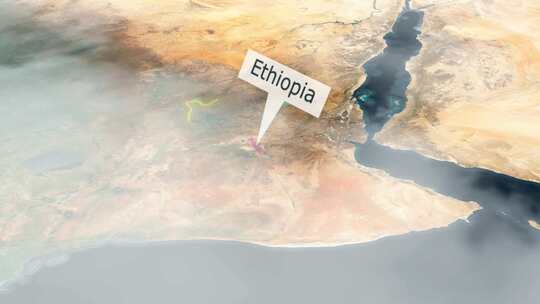 埃塞俄比亚地图-云效应