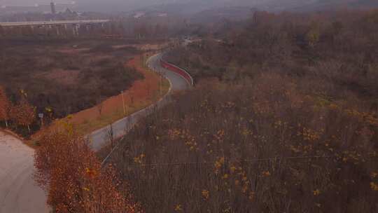 河北 石家庄 井陉县 道路 交通 秋天