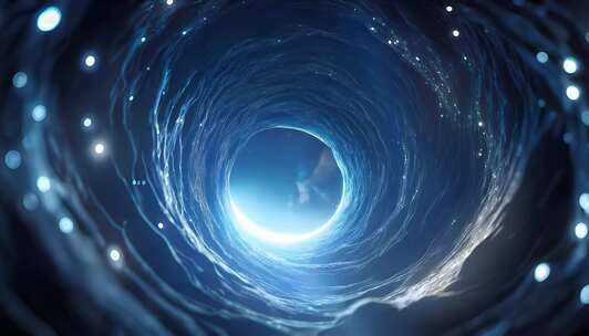 虚拟科技时光黑洞隧道穿梭4K