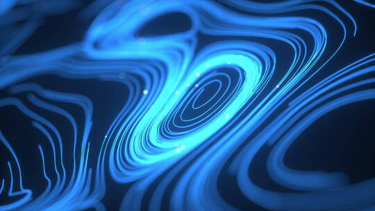 发光粒子曲线运动数据科技通讯网络动态素材