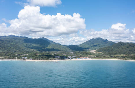 海南万宁日月湾航拍延时