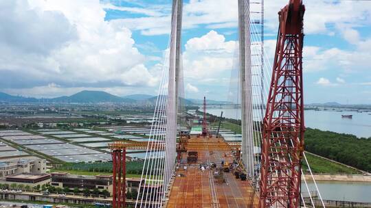 中山市坦洲在建香山大桥270米