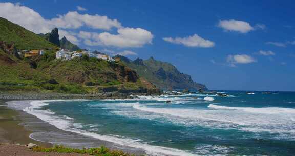 特内里费岛，海，海洋，海滩