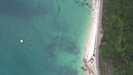 4K航拍深圳大鹏海岸线碧海蓝天