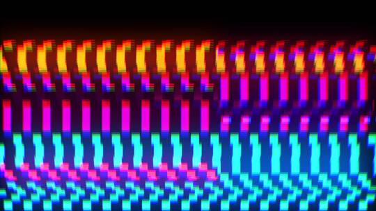 4K霓虹发光图形闪烁故障效果循环素材 (71)视频素材模板下载