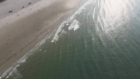 广西 北海 北海银滩 天下第一滩视频素材模板下载