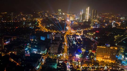 无锡南禅寺南长街夜景4K延时