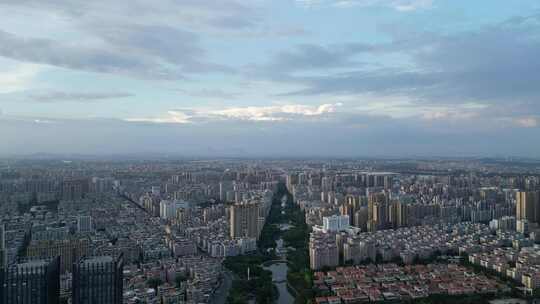 广东汕头城市建设汕头大景航拍