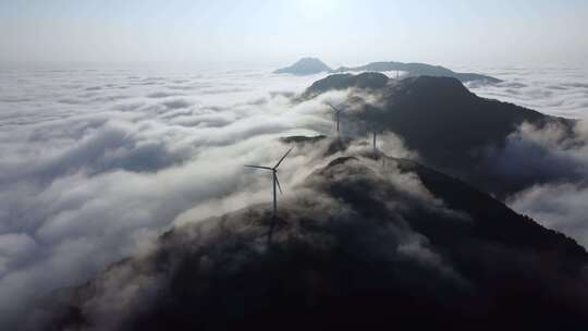 湖北九宫山壮观云海航拍