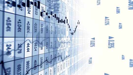 股票市场金融交易图 高端数字科技金融特效