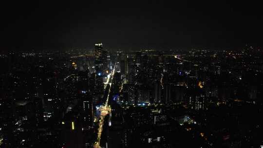 南京大景夜景航拍