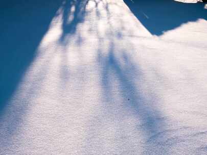 雪地光影延时