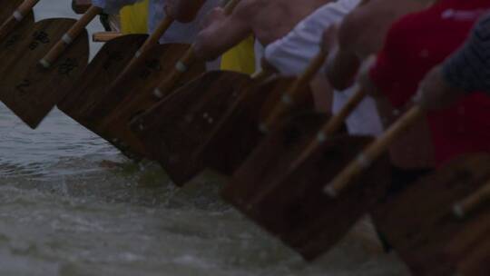 赛龙舟划桨3视频素材模板下载