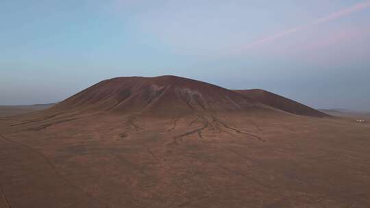 马蹄山火山清晨航拍