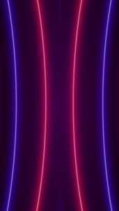 霓虹灯叠加紫色红色背景动画