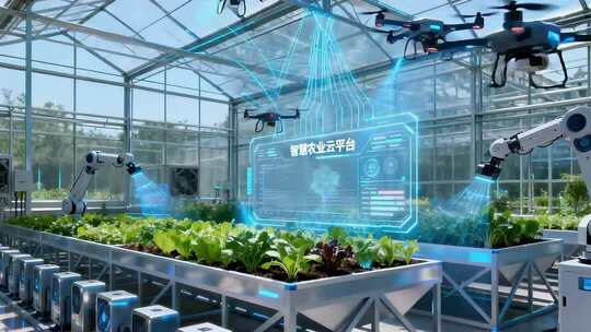 温室大棚智能农业场景素材