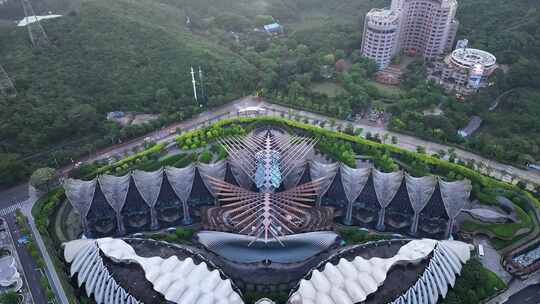 深圳大湾区平玛丝菲尔天使之翼高空航拍