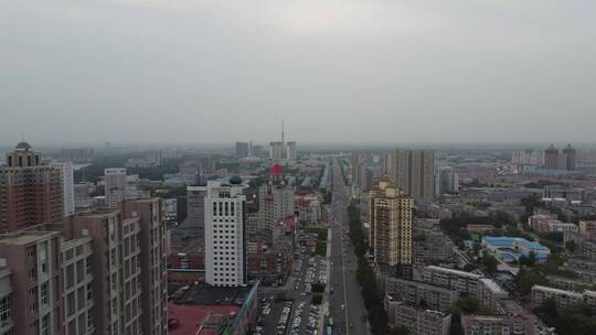 大庆城市景色航拍