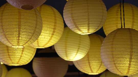 中式灯笼特写