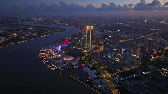 上海地标  徐汇 西岸梦中心夜景 水晶天