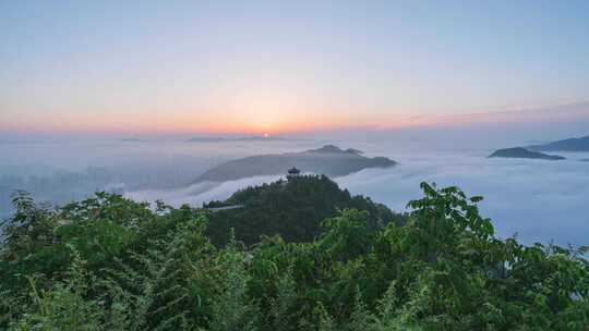 毕节南山日出云海延时