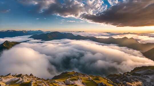 高山云海壮丽全景