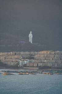 香港慈山寺观音菩萨俯瞰众生延时摄影