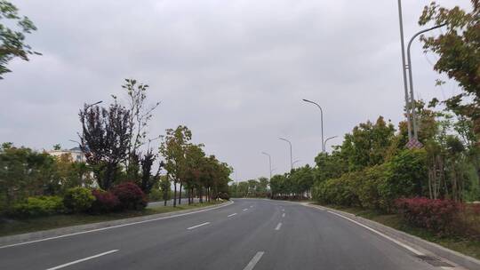 城市道路马路街头景象实拍