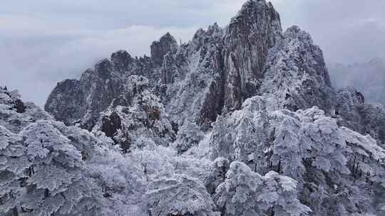 安徽黄山雪景