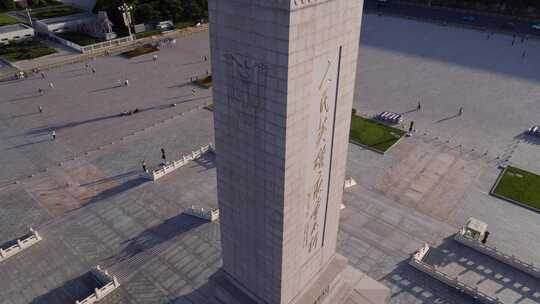 升降拍摄人民英雄纪念碑