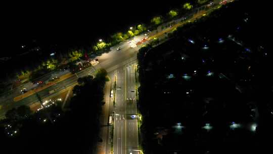 德清县武康城市夜景交通视频素材模板下载