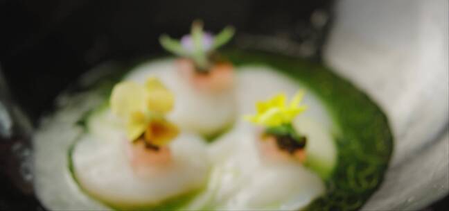 海鲜寿司美食特写镜头