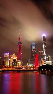 上海陆家嘴夜景东方明珠