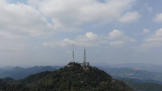 航拍自然风光城市高楼建筑桥梁交通河流