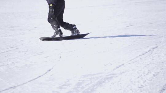 实拍滑雪运动视频素材模板下载
