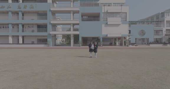 福建省厦门市思明区塔头社滨海小学航拍