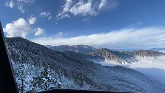 雪山雪景航拍