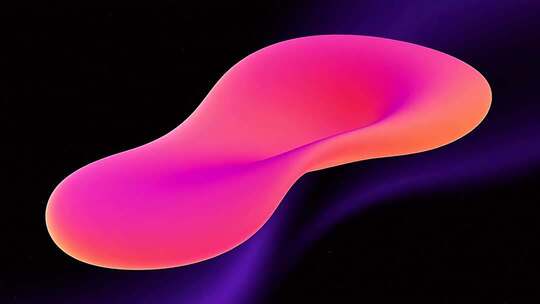 抽象流体形状3D渲染素材