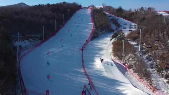 东北亚滑雪场 滑雪比赛 雪上竞技
