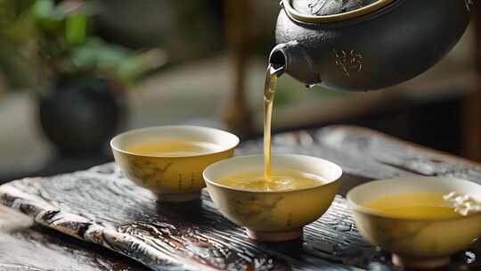 茶道 沏茶 喝茶 功夫茶 中国传统茶文化