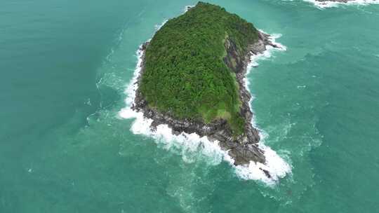 航拍泰国普吉岛本岛及周边海岛自然风光