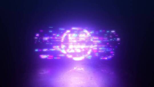 灯光故障感音乐节现场logo展示AE模板