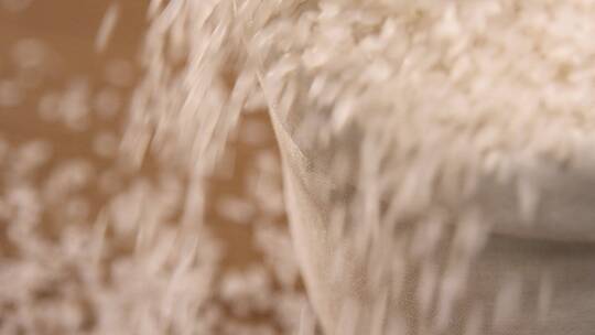 东北大米粮食米粒珍珠米视频素材模板下载