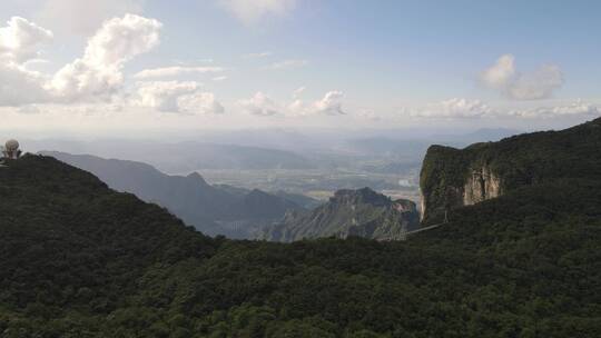 湖南张家界天门山5A景区航拍