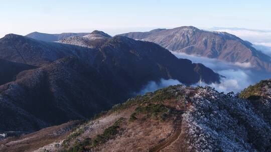 群山浩渺  山 安吉龙王山 龙王山 安吉视频素材模板下载