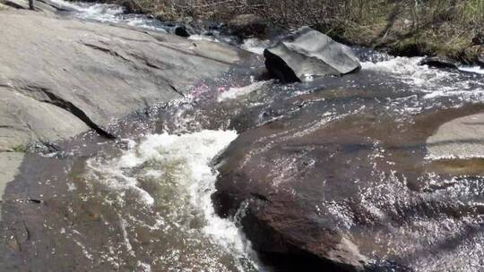 湍急的水流视频素材模板下载