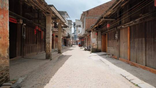 古镇老街古老乡镇古代小镇街道街景