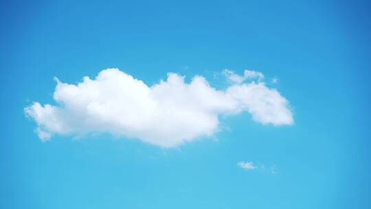 小清新蓝天白云翻滚云朵飘动唯美天空云蓝色视频素材模板下载